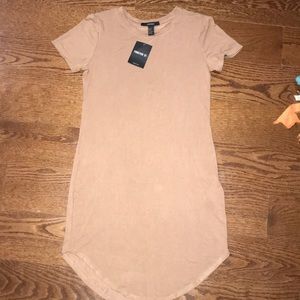 Skin tight mocha colored dress